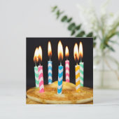 Verjaardag Ontbijt Brunch Kaart (Staand voorkant)