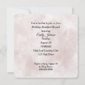 Verjaardag Ontbijt Brunch Pioen Boeket Kaart (Achterkant)