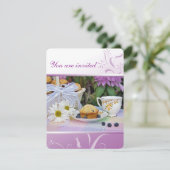 Verjaardag Ontbijt Brunch Uitnodigen Kaart (Staand voorkant)