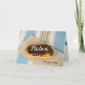 verjaardag-ontspan op doughnut kaart (Voorkant)