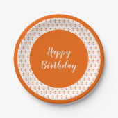 Verjaardag ontwerper papieren bordje (Voorkant)