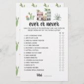 Verjaardag Ooit of Nooit Verjaardagsfeestspel (Voorkant / Achterkant)