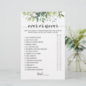 Verjaardag Ooit of Nooit Verjaardagsfeestspel (Staand voorkant)