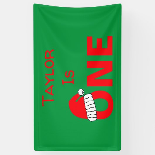 Verjaardag op 1 december spandoek (Verticaal)