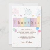 Verjaardag op aarde Magische verjaardag Bedankkaart (Voorkant)