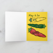 Verjaardag op Cinco de Mayo, moge het warm zijn! Kaart (Binnen)