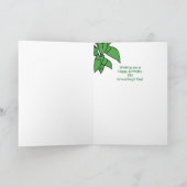 Verjaardag op Dag Groundhog met Groene Bloemen Kaart (Binnen)