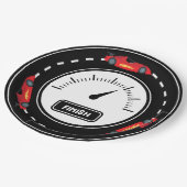 Verjaardag op de autobaan papieren bordje (Gekanteld)