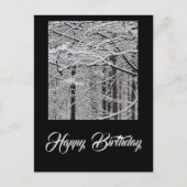 Verjaardag op een winterdag briefkaart (Voorkant)