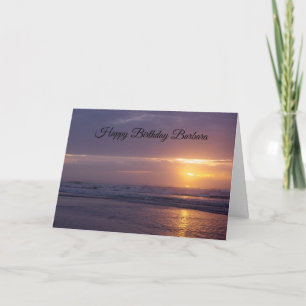 Verjaardag op het strand kaart