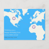 Verjaardag op lange afstand briefkaart (Voorkant)