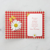 Verjaardag op Valentijnsdag Daisy Hearts Card Feestdagen Kaart (Binnen)