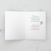 Verjaardag op Valentijnsdag Roos Religieus Feest Kaart (Binnen)