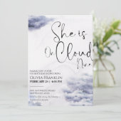 verjaardag op wolk negen  kaart (Staand voorkant)