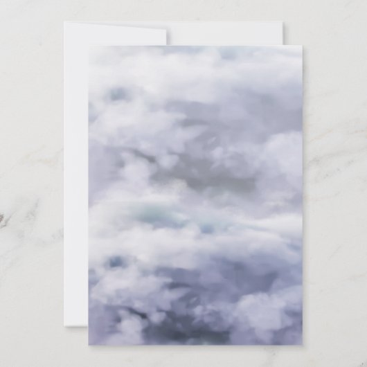 verjaardag op wolk negen  kaart (Achterkant)