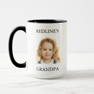 Verjaardag Opa, Baby Face Papa Cadeau, Aangepaste Mok