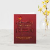 Verjaardag opnieuw gepland kaart (Gele Bloem)