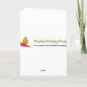 Verjaardag orang-oetan kaart (Achterkant)