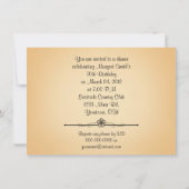 Verjaardag Orchidee Uitnodiging (Achterkant)