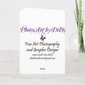 Verjaardag orchidee voor mama kaart (Achterkant)