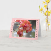 Verjaardag orchideeën kaart (Gele Bloem)