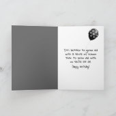 Verjaardag oud Man gezicht Kaart (Binnen)