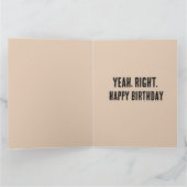 VERJAARDAG OUD MAN KRIJGEN OUDER GRAPPIG WENSKAART KAART (Binnen)