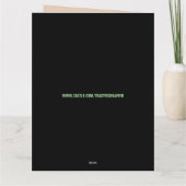 VERJAARDAG OUD MAN KRIJGEN OUDER GRAPPIG WENSKAART KAART (Achterkant)