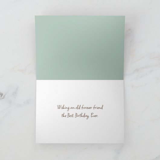 Verjaardag oude dames zitten op Park Bench Kaart (Binnen)