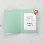 Verjaardag Oude Groene Postzegels Kaart (Binnen)