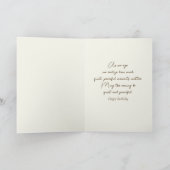 Verjaardag oude quilt op een fauteuil kaart (Binnen)