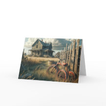 Verjaardag oude rode driewieler