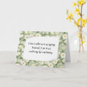 Verjaardag ouder worden Humor met Daisy Design Kaart (Gele Bloem)