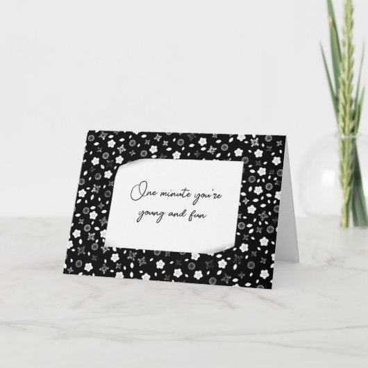 Verjaardag Ouder worden Humor Posies Kaart (Voorkant)