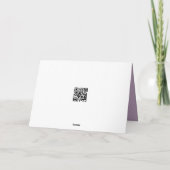 Verjaardag Ouder worden Humor Purple Flowers Kaart (Achterkant)