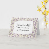 Verjaardag Ouder worden Humor Purple Flowers Kaart (Gele Bloem)