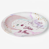 Verjaardag over de maan Fatasy Kids Papieren Bordje (Gekanteld)