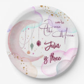 Verjaardag over de maan Fatasy Kids Papieren Bordje (Voorkant)