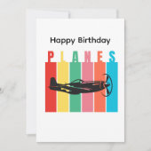 Verjaardag P-51 Vintage Vliegtuig Militaire Retro (Voorkant)