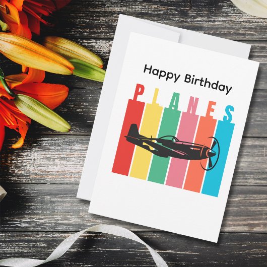 Verjaardag P-51  vliegtuig Militaire Retro