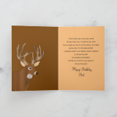 Verjaardag pa Large Buck Sunset Natuur Scene Kaart (Binnen)