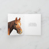 Verjaardag Paard Rijden Mooie Dier Kind Bedankkaart (Binnen)