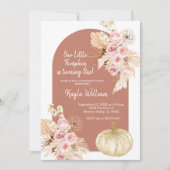 Verjaardag Pampas gras en pompoen Kaart (Voorkant)