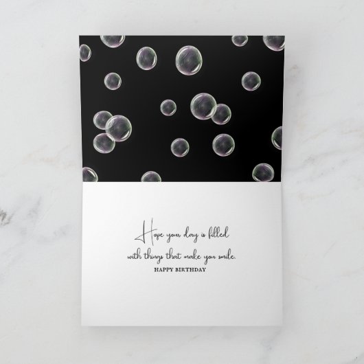 Verjaardag Panda Beer in bubbelbad Kaart (Binnen)