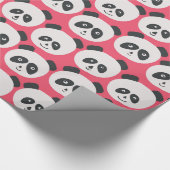 Verjaardag Panda Cadeaupapier (Hoek)