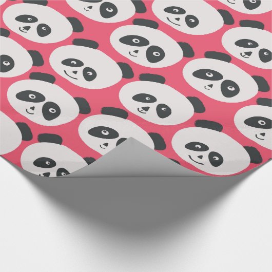 Verjaardag Panda Cadeaupapier (Hoek)