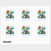 Verjaardag Panda Stickers (Vel)