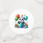 Verjaardag Panda Tafelconfetti Confetti (Kleine voorkant)