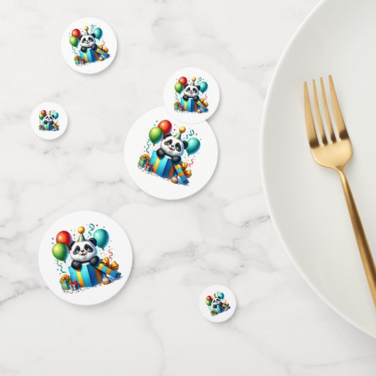 Verjaardag Panda Tafelconfetti Confetti (Groep)
