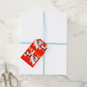 Verjaardag panda's cadeaulabel (Met Touw)